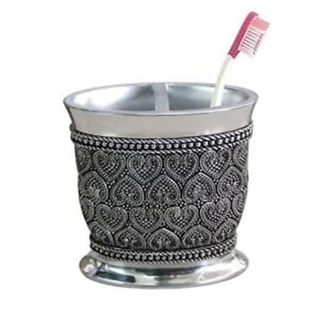 Nu Steel NuSteel BHT4H Beaded Heart Toothbrush Holder BHT4H